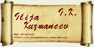 Ilija Kuzmančev vizit kartica